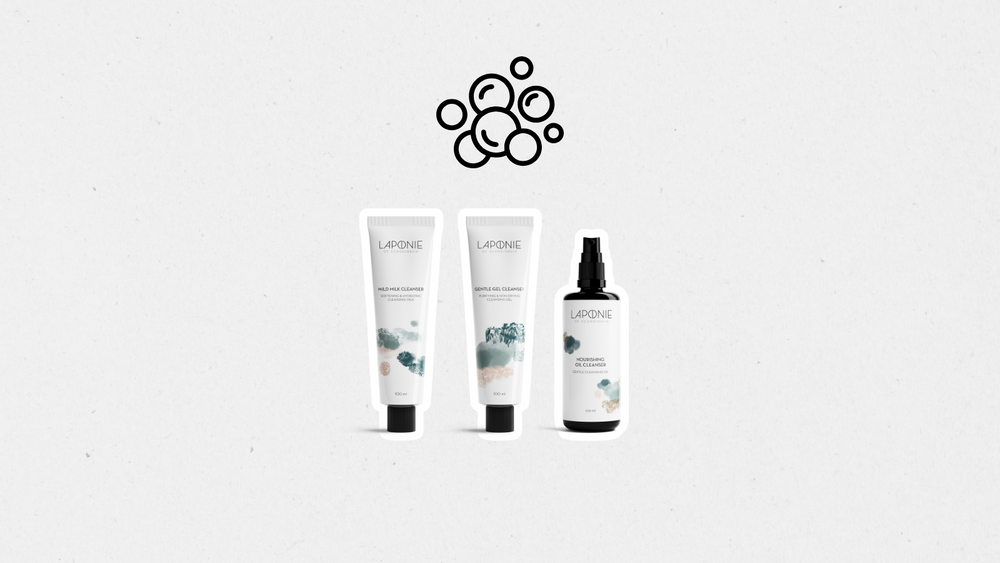 Step 1: Cleanse sensitive & problem skin
