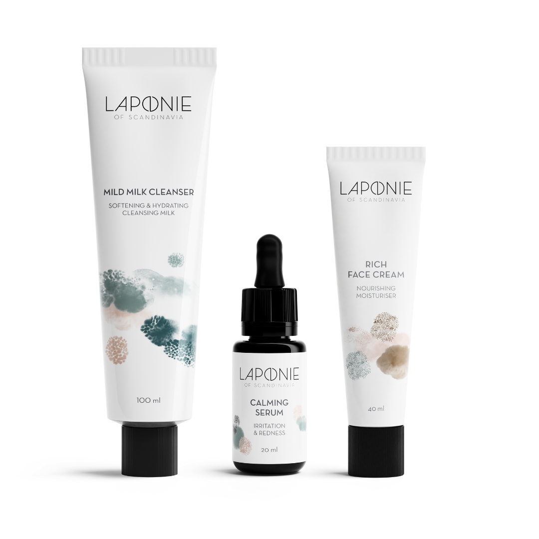 Basic Routine for Dry Skin with Calming Serum - Laponie of Scandinavia