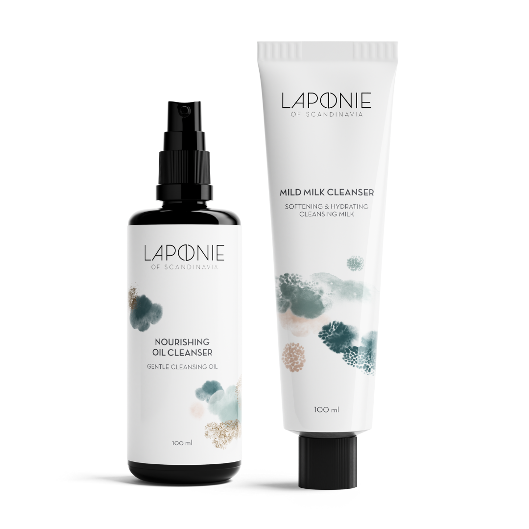 Double Cleanse Set for Dry & Combination Skin - Laponie of Scandinavia