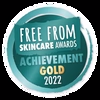 Free From Skincare Awards Achievement Gold 2022