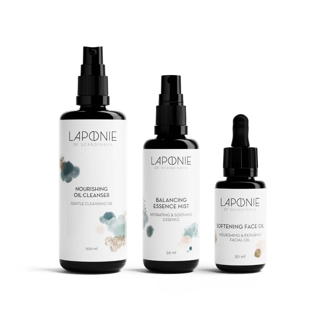 Basic Routine for Sensitised & Reactive Skin with Oil Cleanser & No-Cream Set - Laponie of Scandinavia
